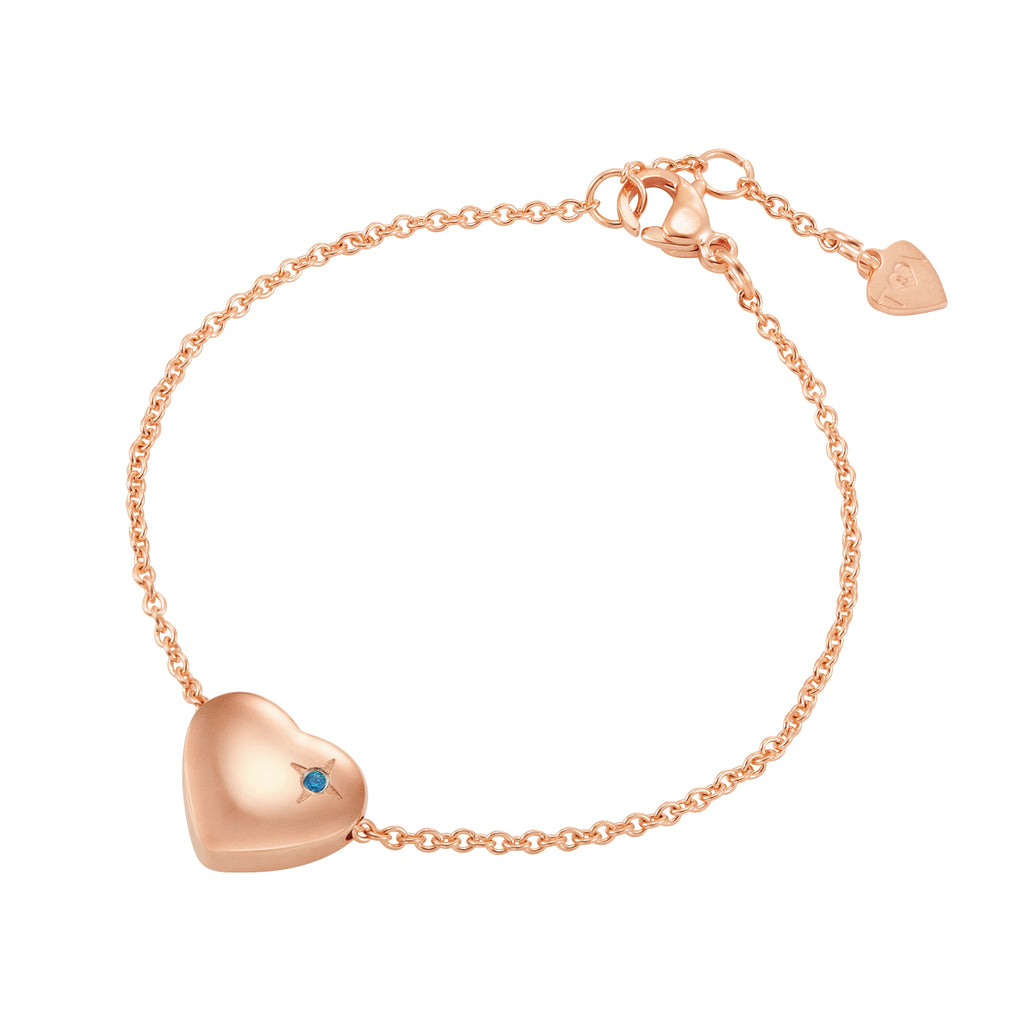 Taylor and Vine Rose Gold Heart Pendant Bracelet Engraved Happy 16th Birthday 5
