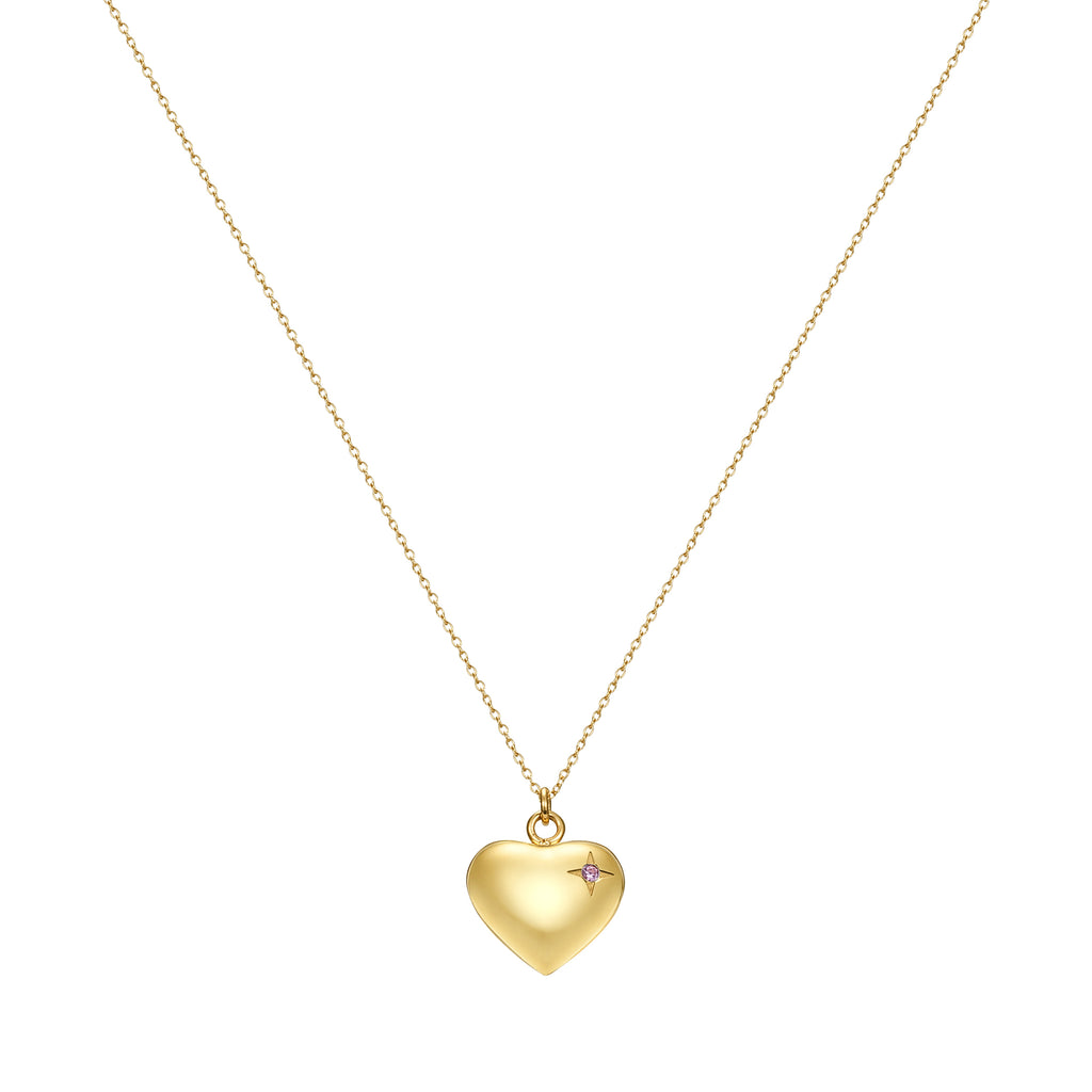 Taylor and Vine Gold Heart Pendant Necklace Engraved Happy 13th Birthday 11