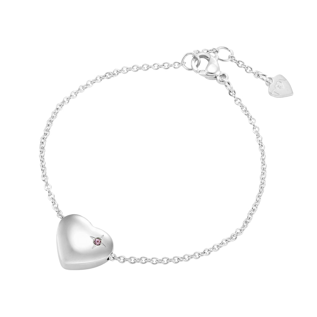 Taylor and Vine Silver Heart Pendant Bracelet Engraved Happy 13th Birthday 11